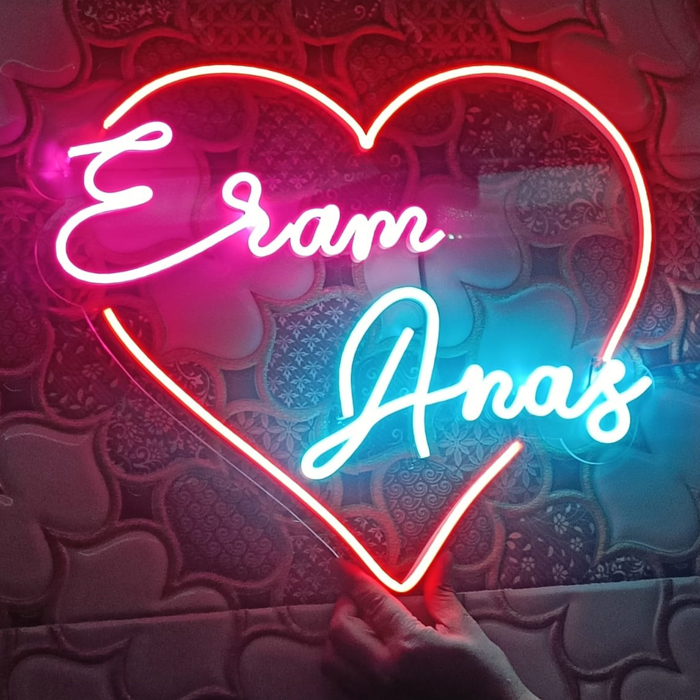Premium Couple Name Neon Sign 